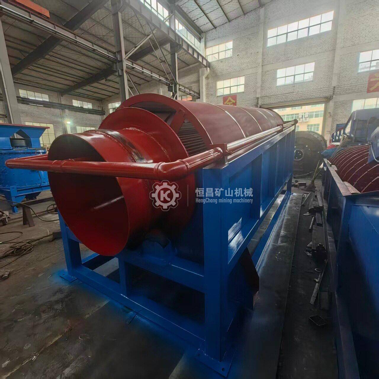 GTS1560型无轴滚筒筛沙机 矿用砂石滚筒筛石机齿轮传动选铬矿