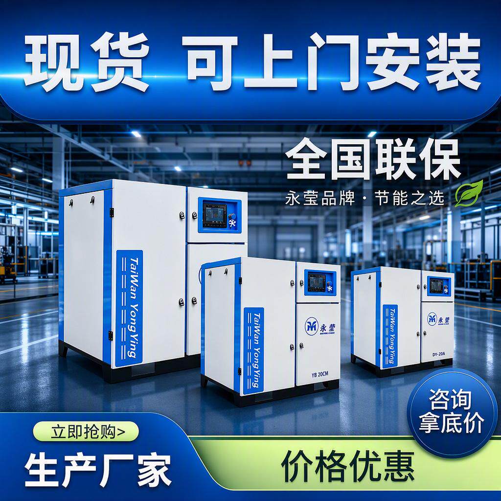 订购螺杆空气压缩机 7.5kw冲气泵/空压机