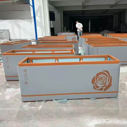 户外花箱组合街道广场花坛隔断庭院小区花架家用花园景观花盆厂家