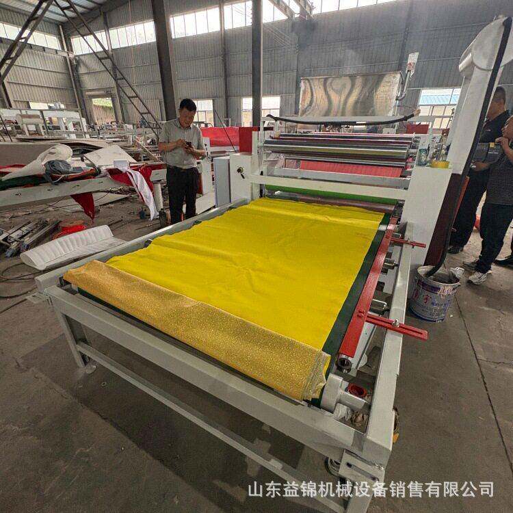 导热油加热背胶PVC膜平贴机卷对卷复合机软硬包EVA植绒布贴合机