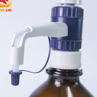实验室口分液器 带棕色子带刻度分液器一套 0.5 50ml可调定量