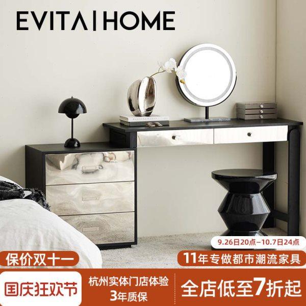 现代简约实木梳妆台斗柜一体家用可伸缩轻奢卧室转角收纳化妆桌子,住宅家具,梳妆台/桌,淘宝优惠券,粉丝福利购,淘宝优惠卷