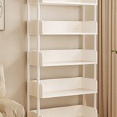 客厅储物架铁艺收纳架家用货架书柜卧室简易书架阅读落地置物架子