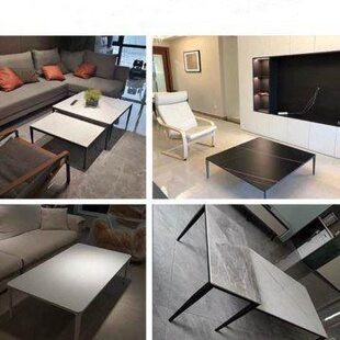 四方意裴僧太母茶几桌高低架子支架桌架子铝合金茶几正方形空式