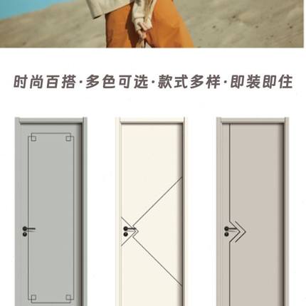 现货学校门房门复合实木门室内门隔音入户卧室门烤漆简约房间门批