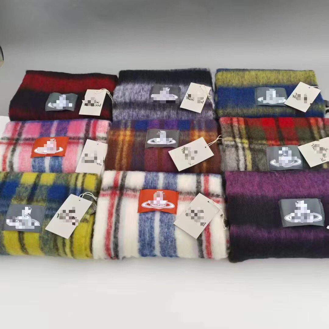 日单现货土星球羊驼毛围巾新款秋冬格子氛围披肩含羊毛日系保暖厚