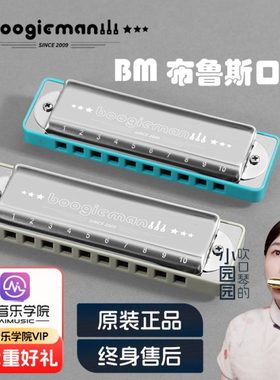 Boogieman布鲁斯口琴C调蓝调网十孔10paddy调音初学a入门园园同款