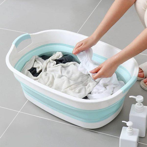 可排水折叠脏衣篮宠物洗澡盆浴室家用洗衣盆户外折叠收纳篮特大号,收纳整理,脏衣篮,淘宝优惠券,粉丝福利购,淘宝优惠卷