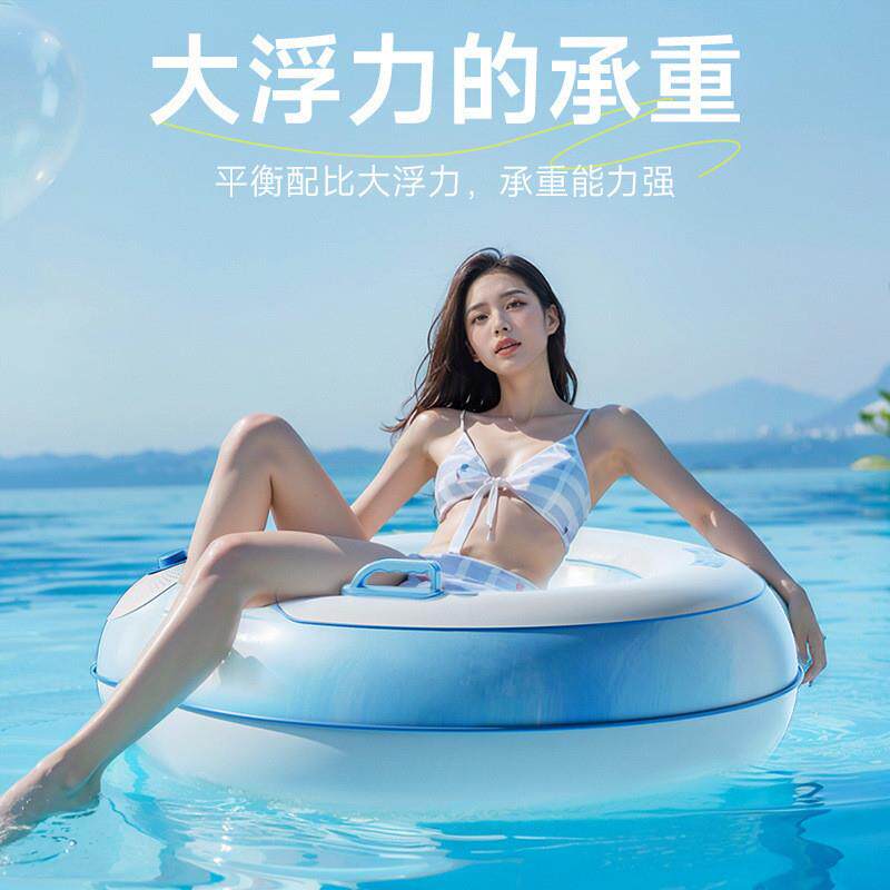加厚充气游泳圈成人儿童加大男女救生圈腋下圈大人便携游泳装备