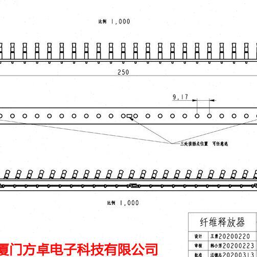 定制发发射装形CM优惠长条子型可X 425器  释负离子射放头置  离