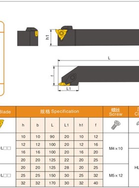 立装/外螺纹刀杆CTTR1616H16/2020K16/2525M16/2020K22/2525M22