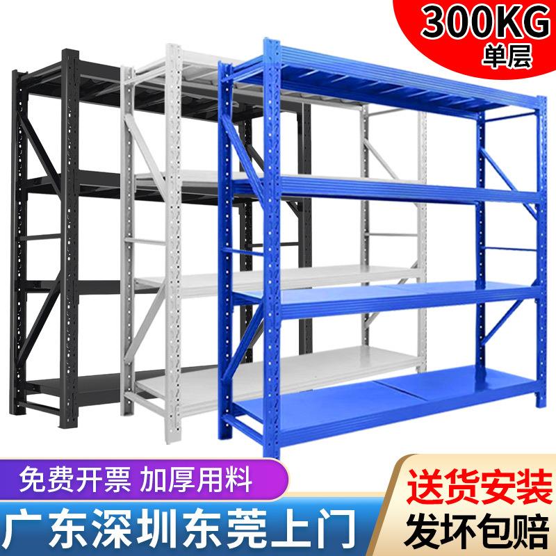 加厚置物架地下室家用储物架超市重型多层仓储货物铁架子仓库货架