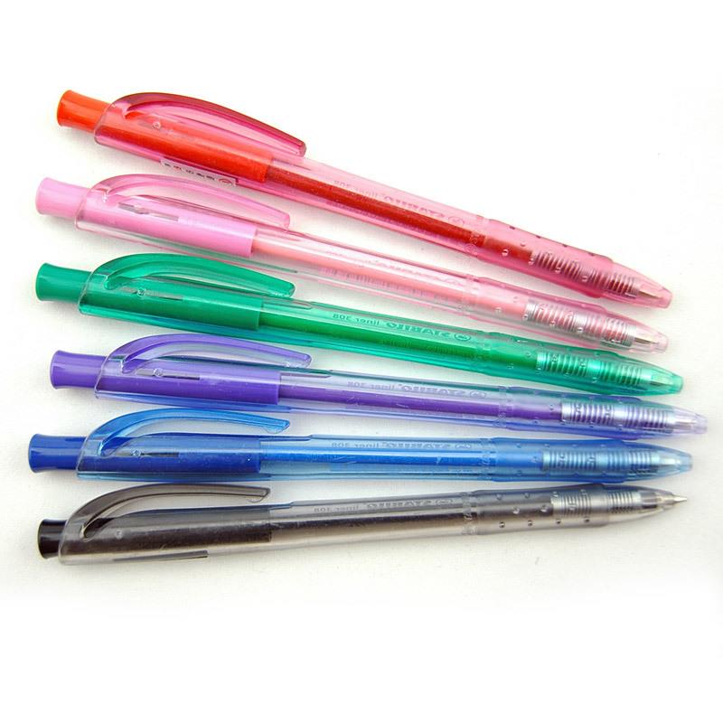 德国思笔乐STABILO乐写308超大容量书写顺滑彩色0.38mm圆珠笔