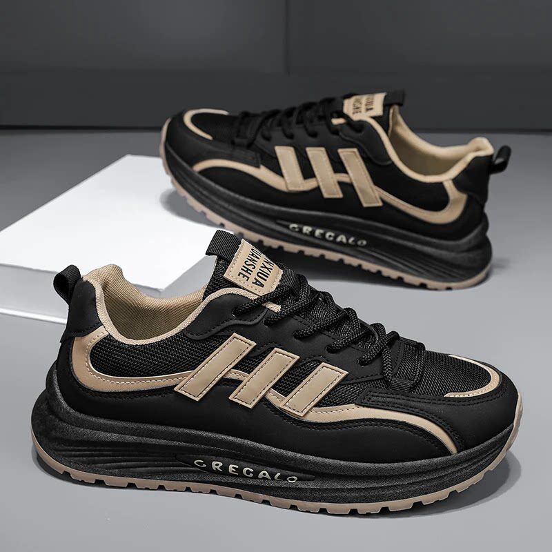 【高档特惠】新款休闲软底网红潮流百搭男士增高一脚蹬男鞋老爹鞋