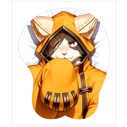 原创-福瑞furry兽人鼠标垫定制肌肉立体3d苍翼默示录兽兵卫二次元