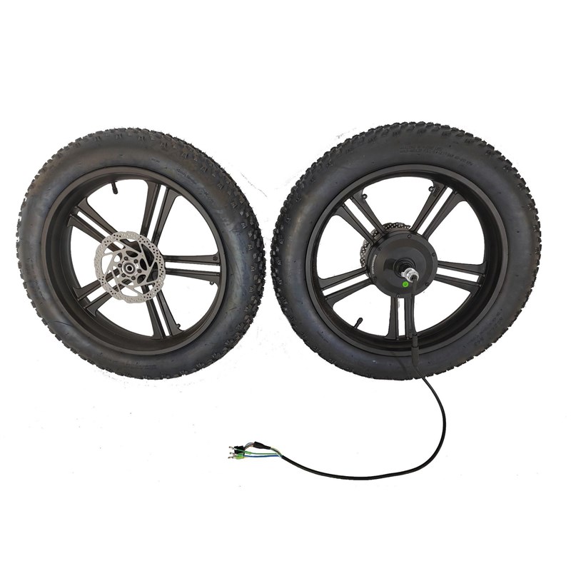 20雪地车一体轮电机折叠电动自行车电机铝合金一体轮.电动车电机