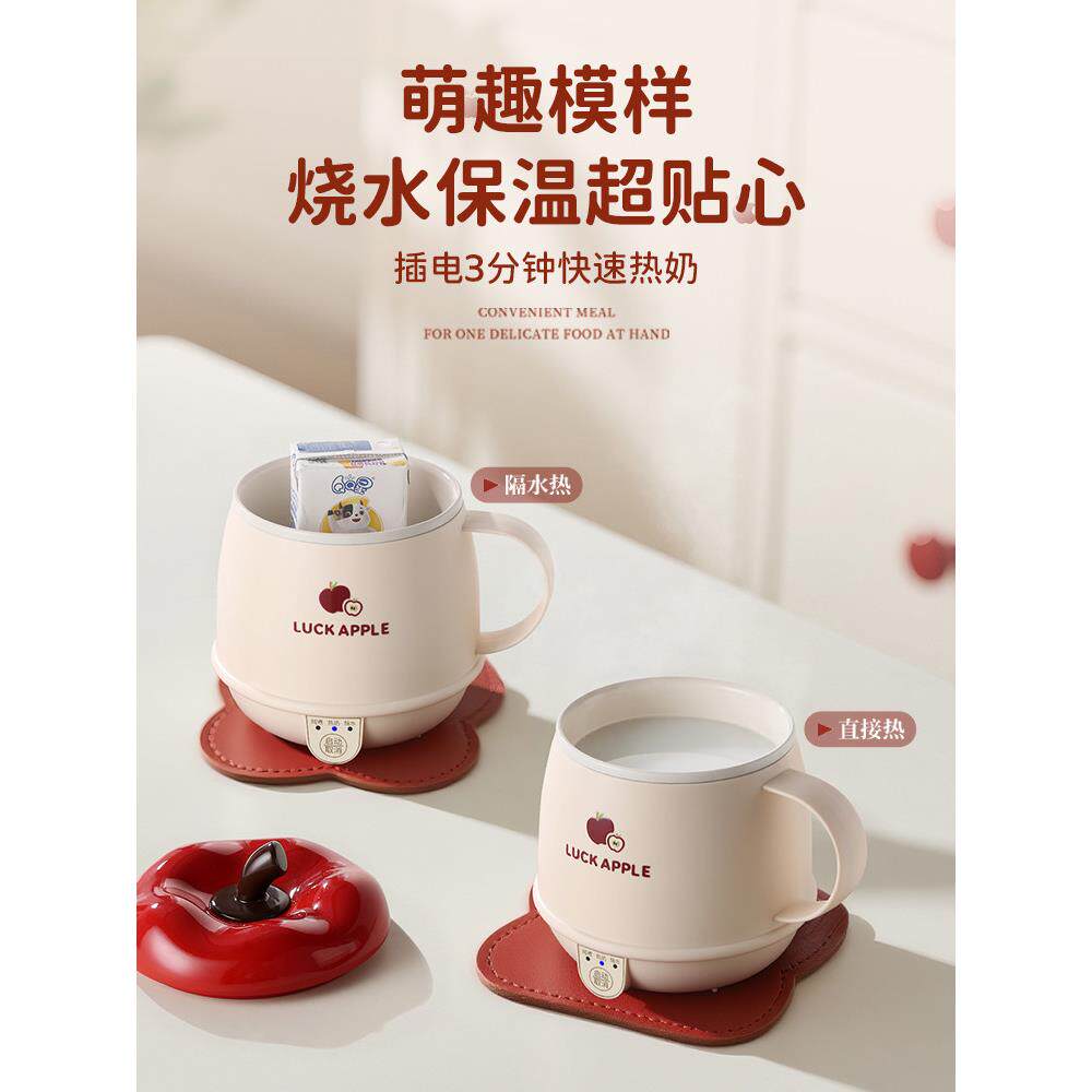 迷你电煮杯小型一人电炖杯便携式电热杯炖煮杯煮粥杯烧水杯加热杯
