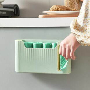 抽取式收纳盒创意收纳神器厨房垃圾袋家用大容量塑料袋免打孔壁挂