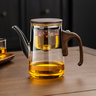2026新款玻璃飘逸杯茶水分离懒人磁吸泡茶壶茶具套装家用高档茶具