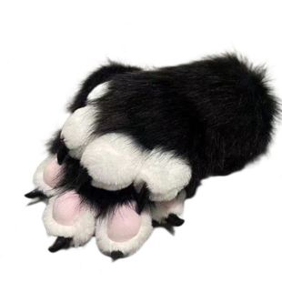 爪子 Kig兽爪 furry兽装 吱吱叫 手套COS猫爪可爱毛绒成品 带指甲
