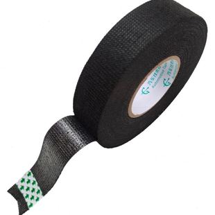 j8电气绒布电工胶布宽永乐耐温绝缘胶带汽车黑色线束阻燃g3