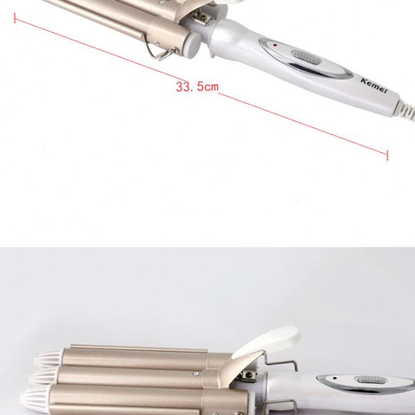 科美KM-1010 卷发器三棒蛋卷头卷发器蛋卷棒