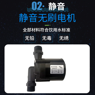 自生泵业小水泵39 12V24V无刷直流增压循环泵