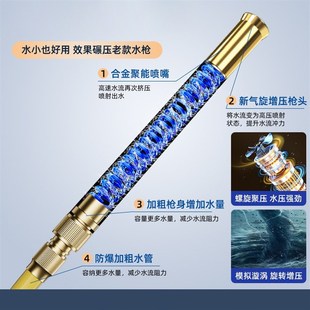 洗车高压水枪家用强力洗地软管增压神器接自来水浇花喷头 2025新款