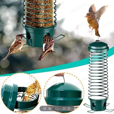 现货户外庭院小鸟喂食器 Bird Feeder悬挂式喂鸟器