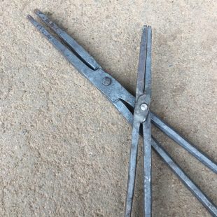 小铁钳尖头铁钳尖嘴尖咀钳 加长加粗火钳夹热产品钳可定做 包邮