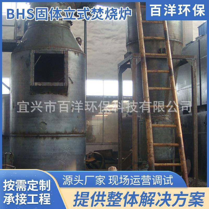 厂家直供BHS固体立式焚烧炉固体处理设备焚烧炉无害固废焚烧炉