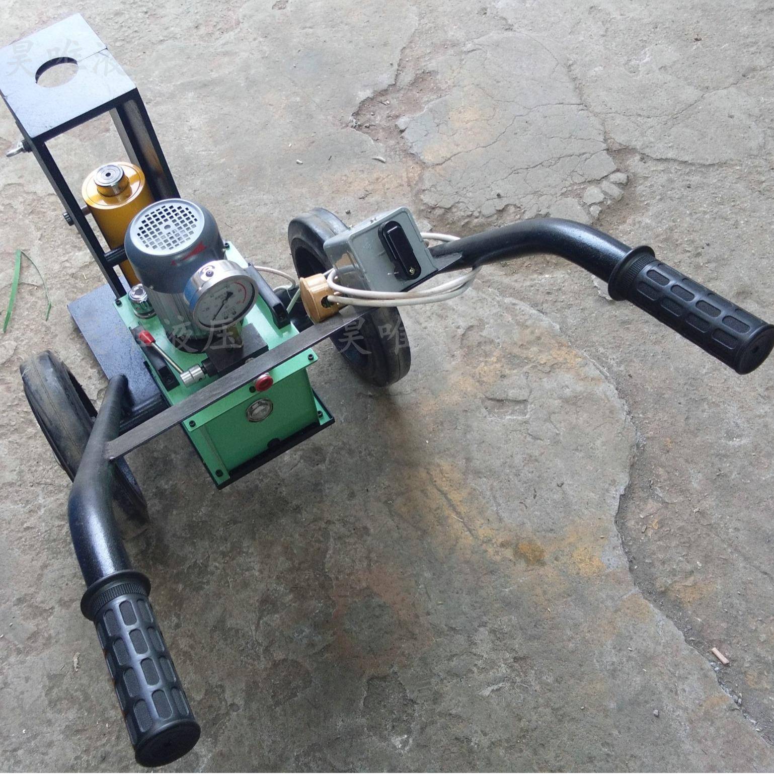 移动千斤顶火车换轨压套机电动液压千斤顶高压分离千斤顶小车移动