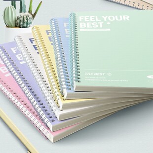 加厚线圈笔记本b5初中记录本横线a5考研大学生ins风摘抄本高颜值