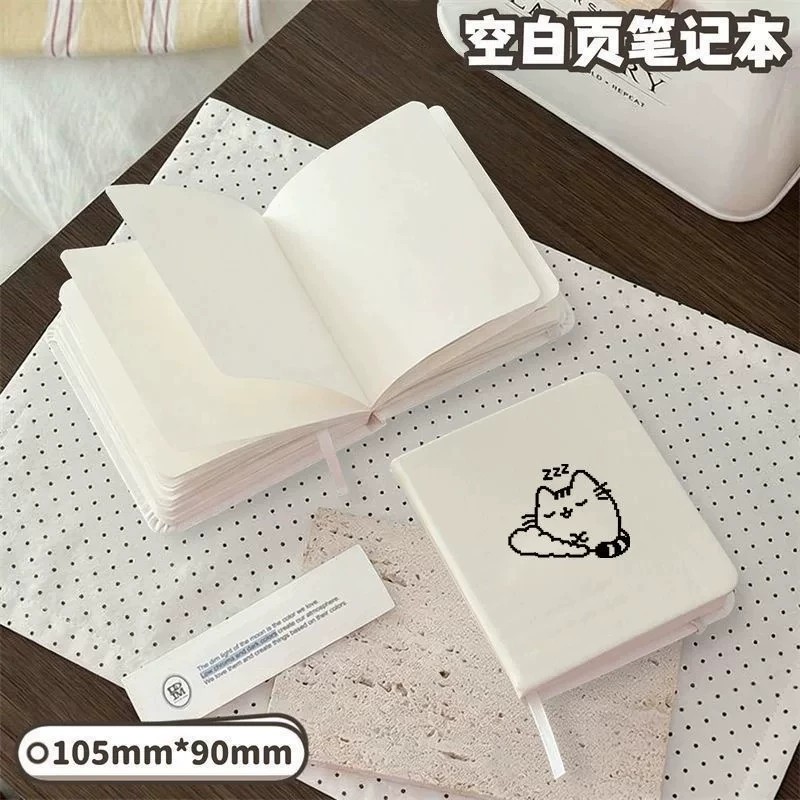 猫咪PU皮加厚横线记事本