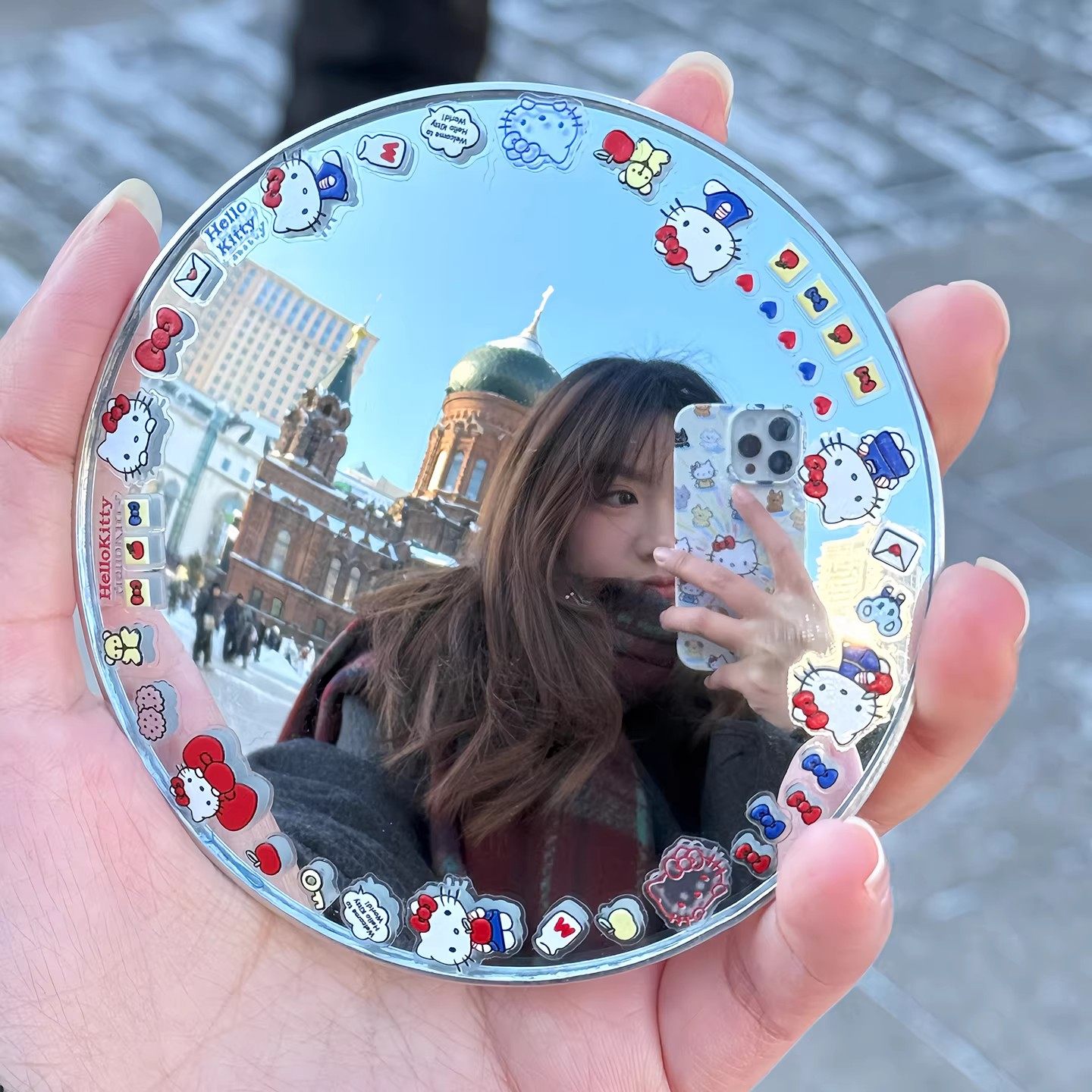 旅行小圆镜吧唧镜手工diy高清反光镜女拍照出片神器广角拍摄道具,节庆用品/礼品,文化创意化妆镜,淘宝优惠券,粉丝福利购,淘宝优惠卷