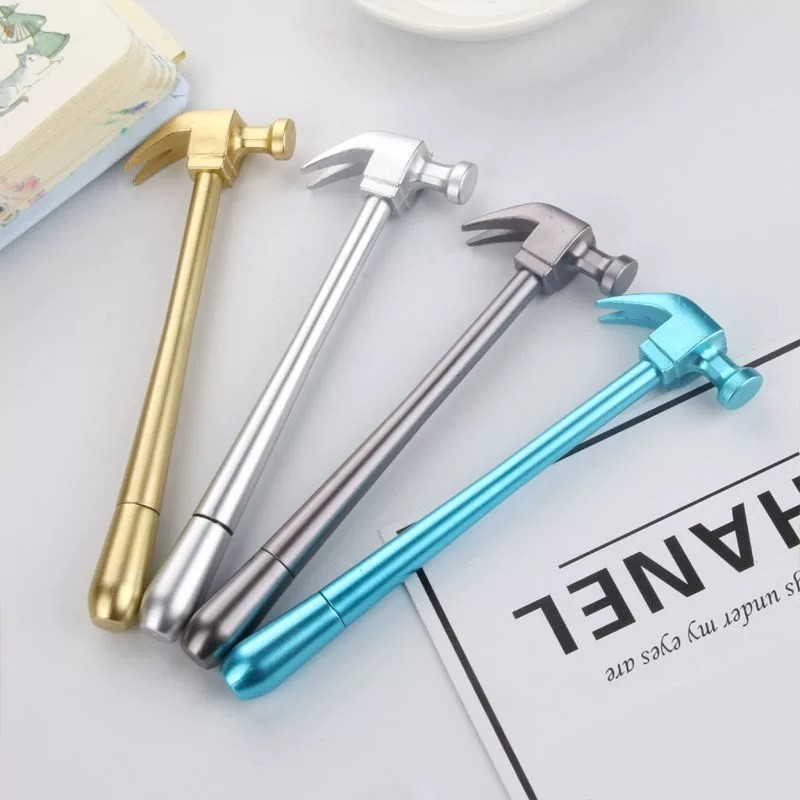 创意仿真铁锤卡通中性笔课堂奖品
