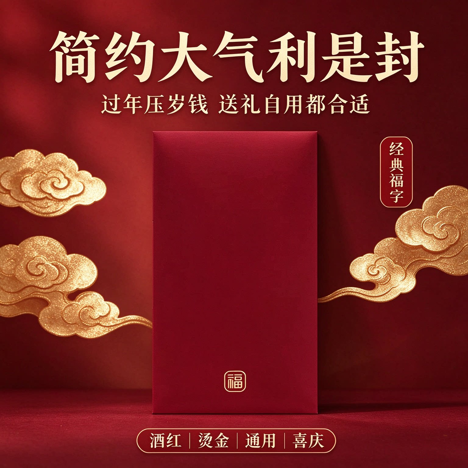 2027羊年蝴蝶结利是封红包定制