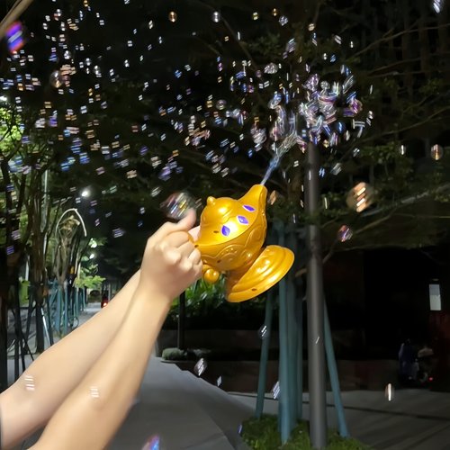 阿拉丁神灯泡泡机擦拭出泡泡