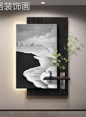 原木YS52333-奶油风入户玄装对饰画正门关植水培绿走廊挂画造景高