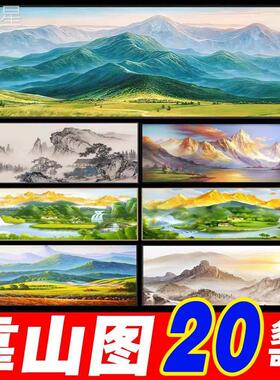 沙发青yw35318山挂水画画风水东靠山画画画图画画装饰画画山画画