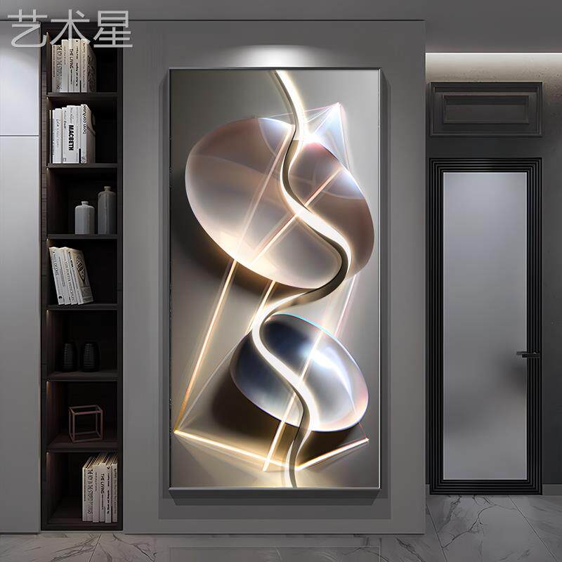 晶石入户玄KY-03412关装画走廊过道挂画客d厅饰le灯轻奢现202代4