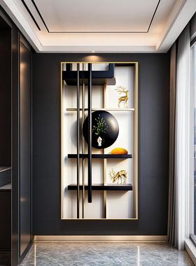 KY-03431物福鹿入户门玄关装饰画竖版尽构架过道头挂画厅现置代客