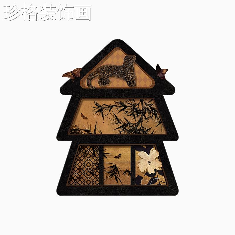 古风法高级感电表箱装饰DY-411 画2024新款式饭厅电闸中箱配电箱