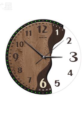 法式覆古厅钟表0挂画画22LPY-24054新款饭厅创意时钟高级感餐桌客