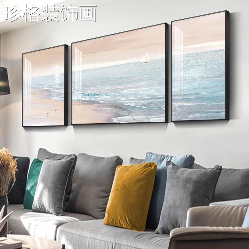 轻奢客厅挂画 画沙发背景20230227墙装饰画 象画代风景油画 画抽图片