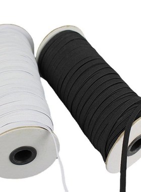 180米/桶 走马带细扁窄 0.3/0.5/0.8cm橡筋带黑色衣服细皮筋辅料