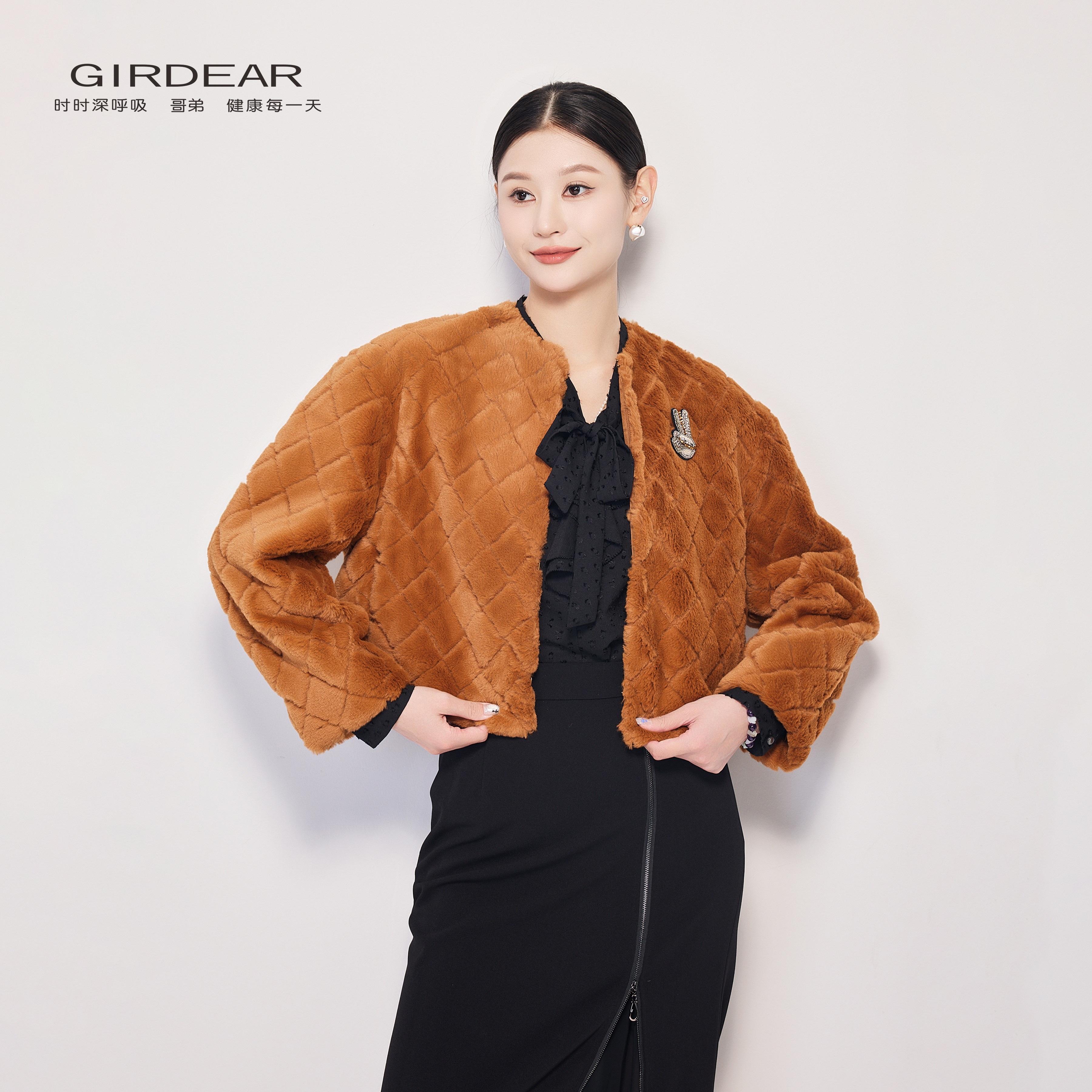 哥弟法式短外套女复古绗缝设计感