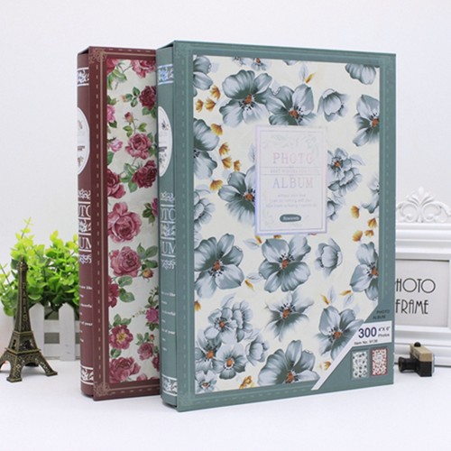 相册 可放记事条 6寸280张 6寸8寸混装  相册本 插页式家庭盒装