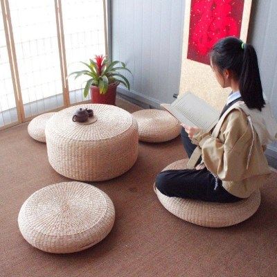 【超千人回购】蒲团草编榻榻米坐垫家用茶室客厅打坐禅修坐垫坐墩,居家布艺,蒲团,淘宝优惠券,粉丝福利购,淘宝优惠卷