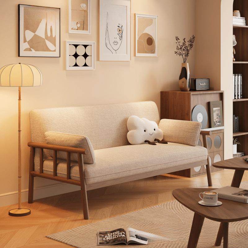 日式全实木小户型客厅三人位冬夏两用公寓出租房双人布艺沙发桌椅,农机/农具/农膜,植保机械,淘宝优惠券,粉丝福利购,淘宝优惠卷